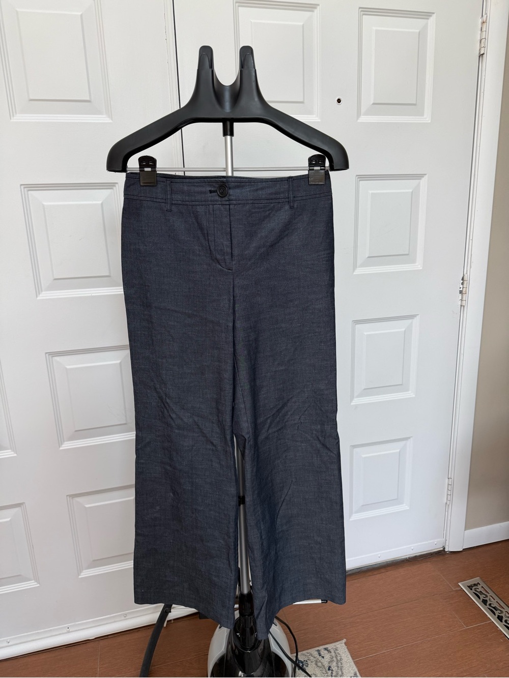 LOFT Wide-Leg Dress Pants in Charcoal
